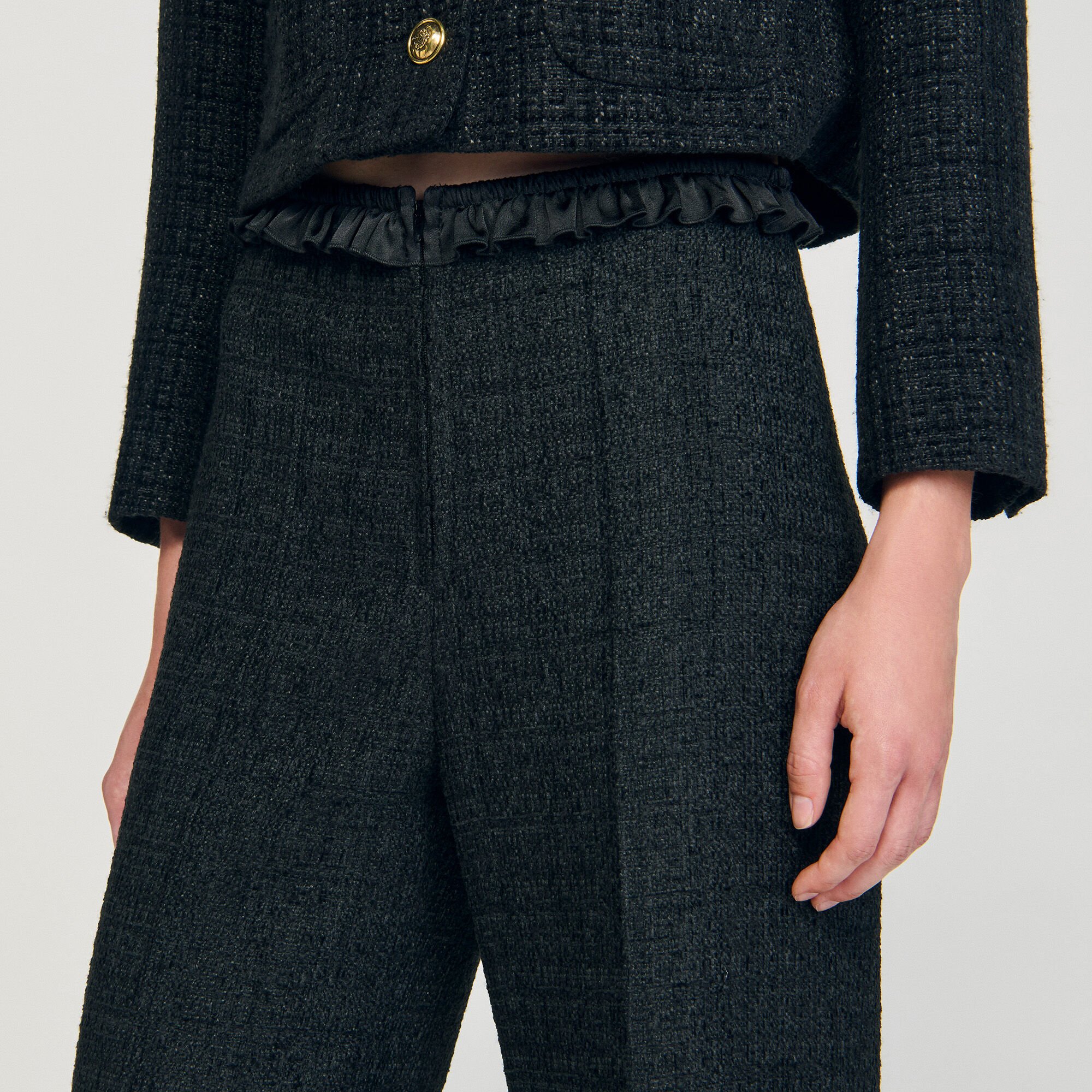 Pantalon de tailleur en tweed