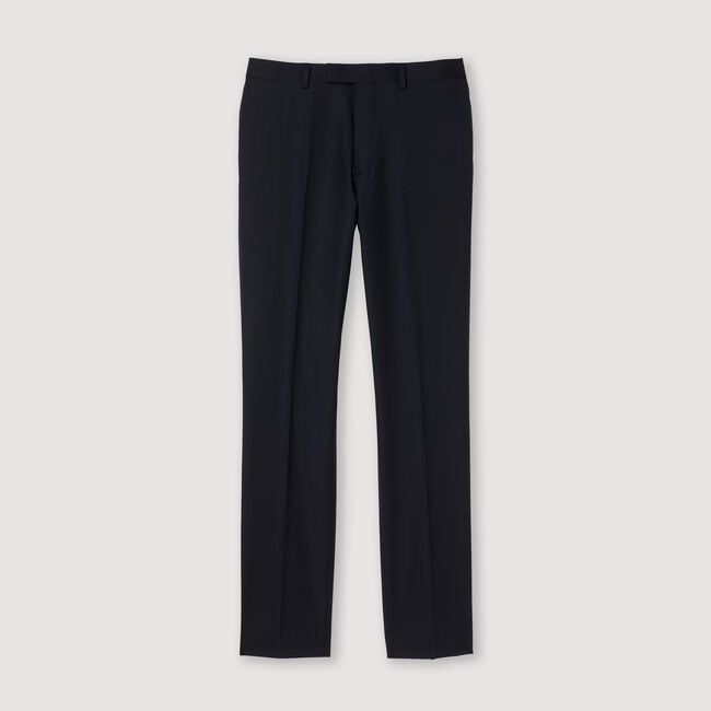 Pantalon de costume en laine stretch