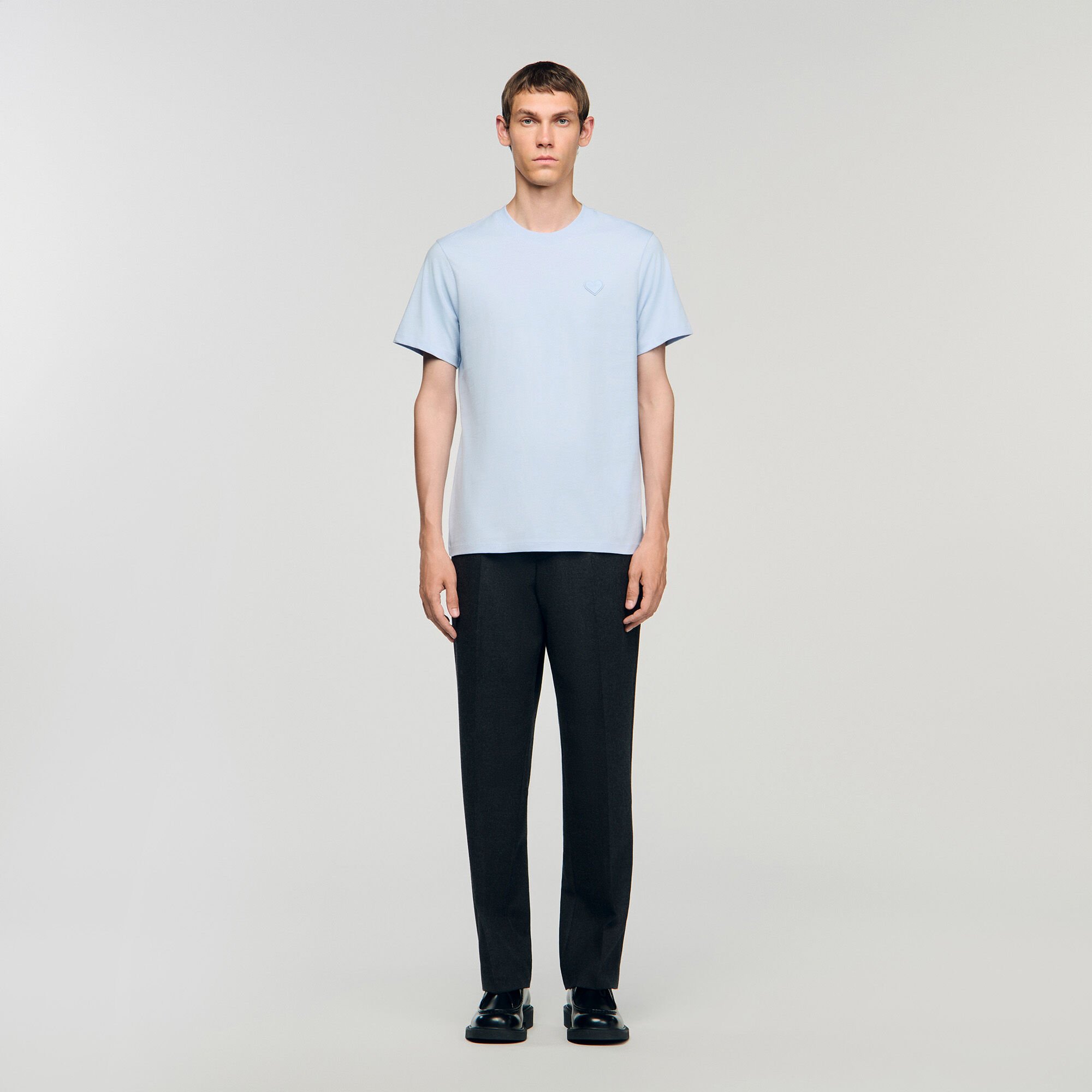 T-shirt &agrave; patch C&oelig;ur