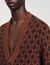 Cardigan jacquard square cross
