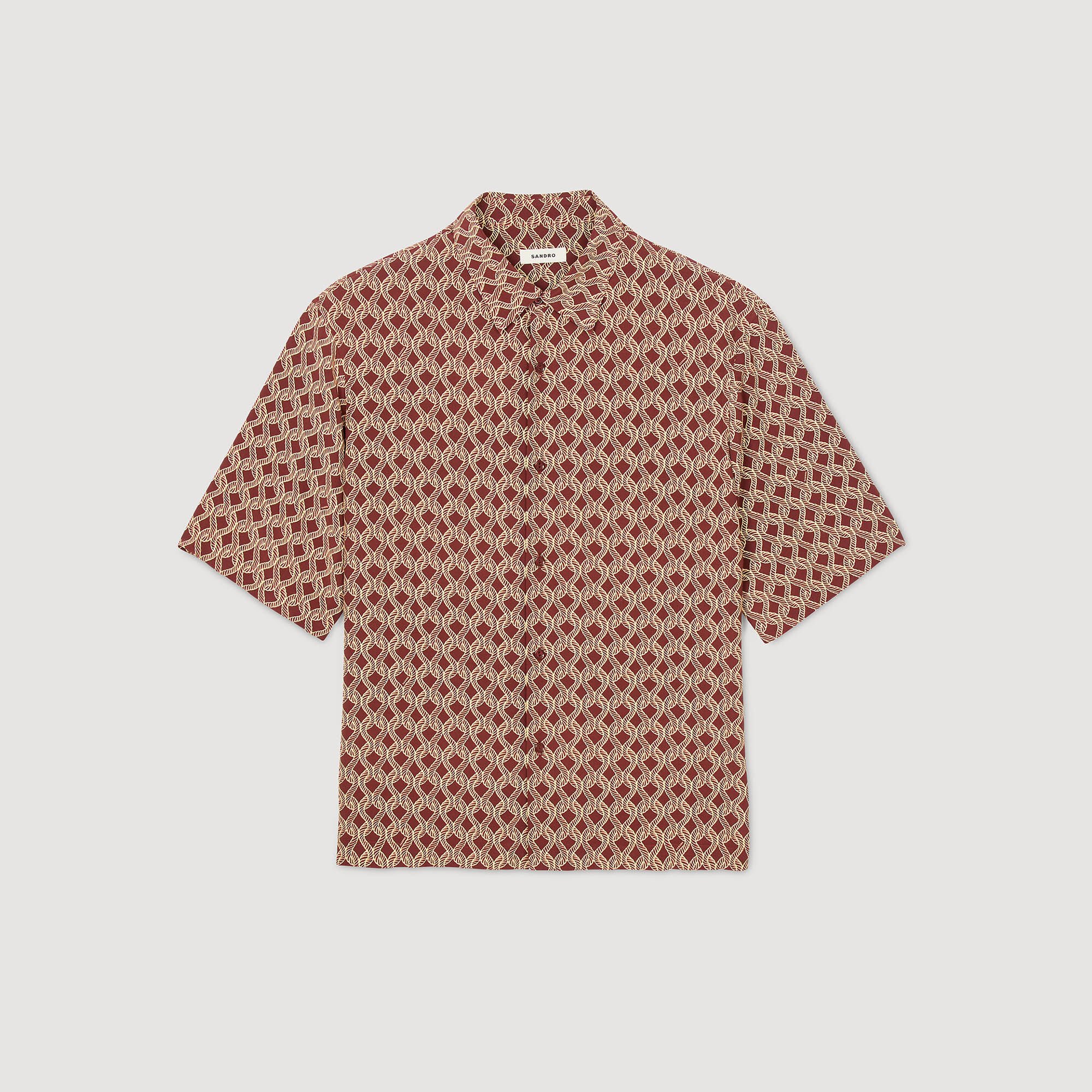 Chemise à imprimé corde