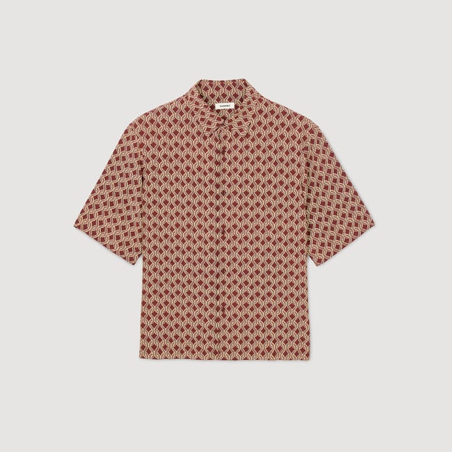 Chemise à imprimé corde