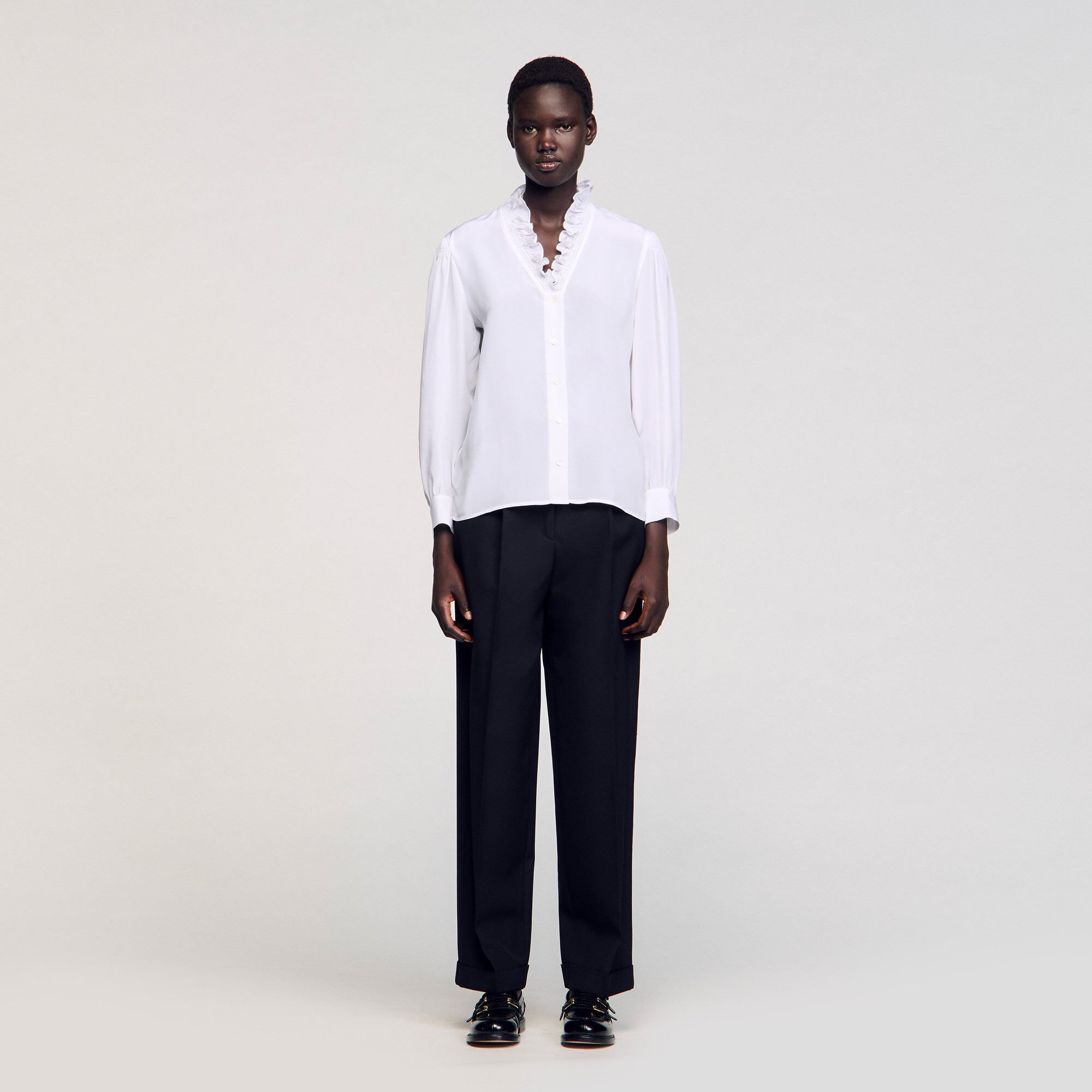 Chemise fluide en soie