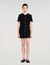 Robe courte à col amovible