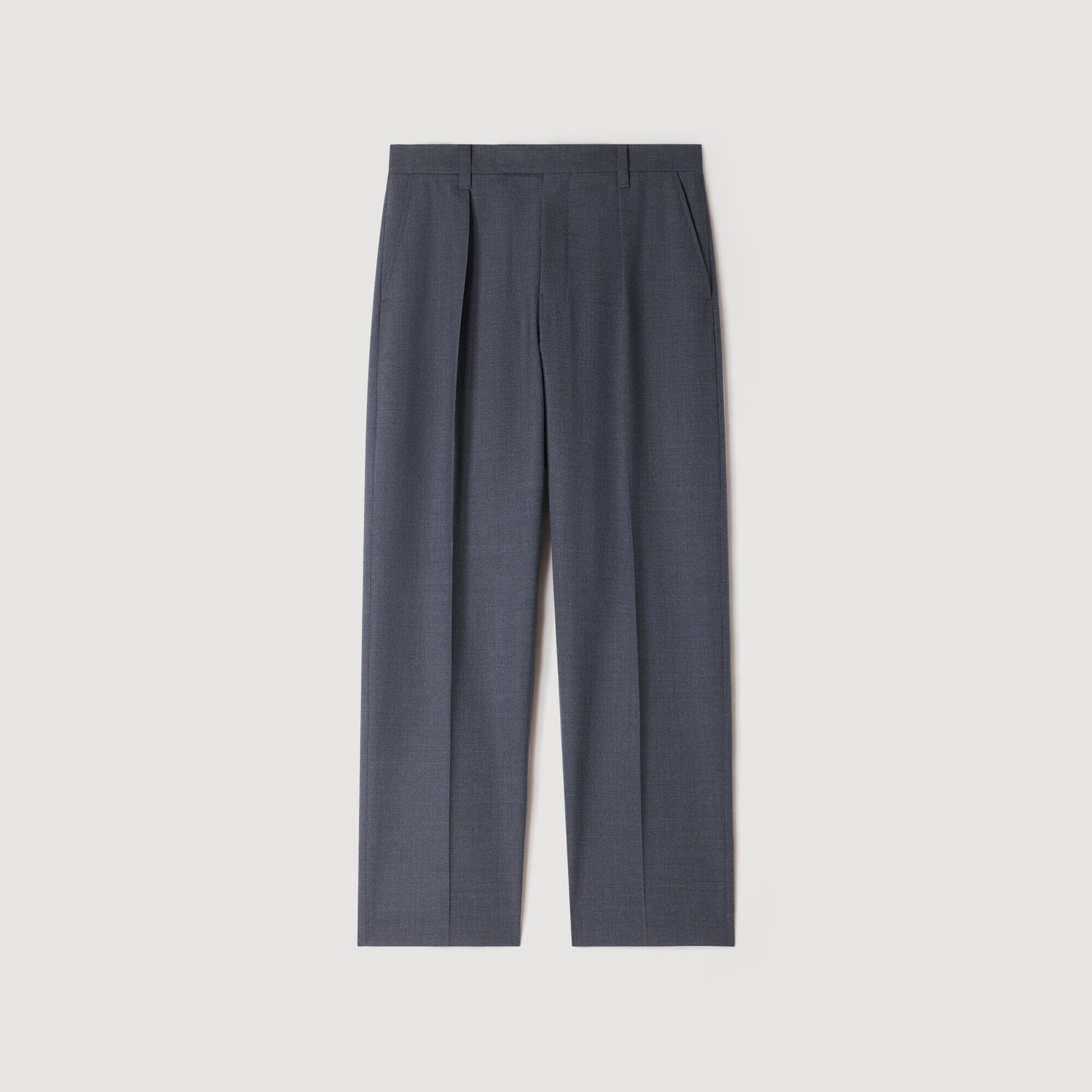 Pantalon large en laine - Homme | Sandro Paris
