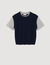 Pull 2 en 1 bicolore