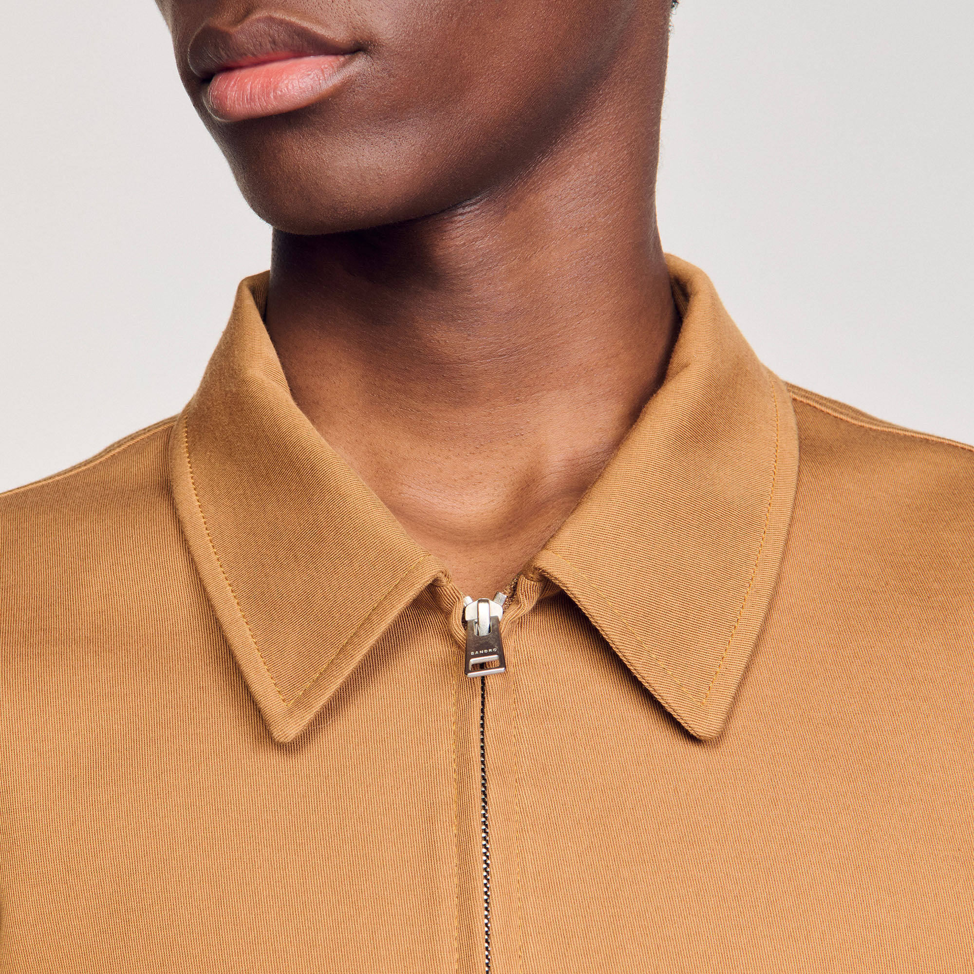 Blouson zippé en coton