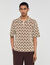 Chemise cardigan à jacquard corde