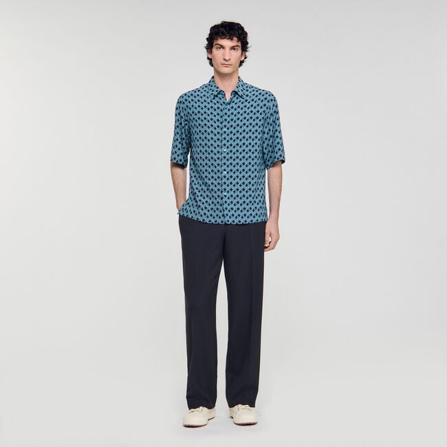 Chemise à imprimé corde