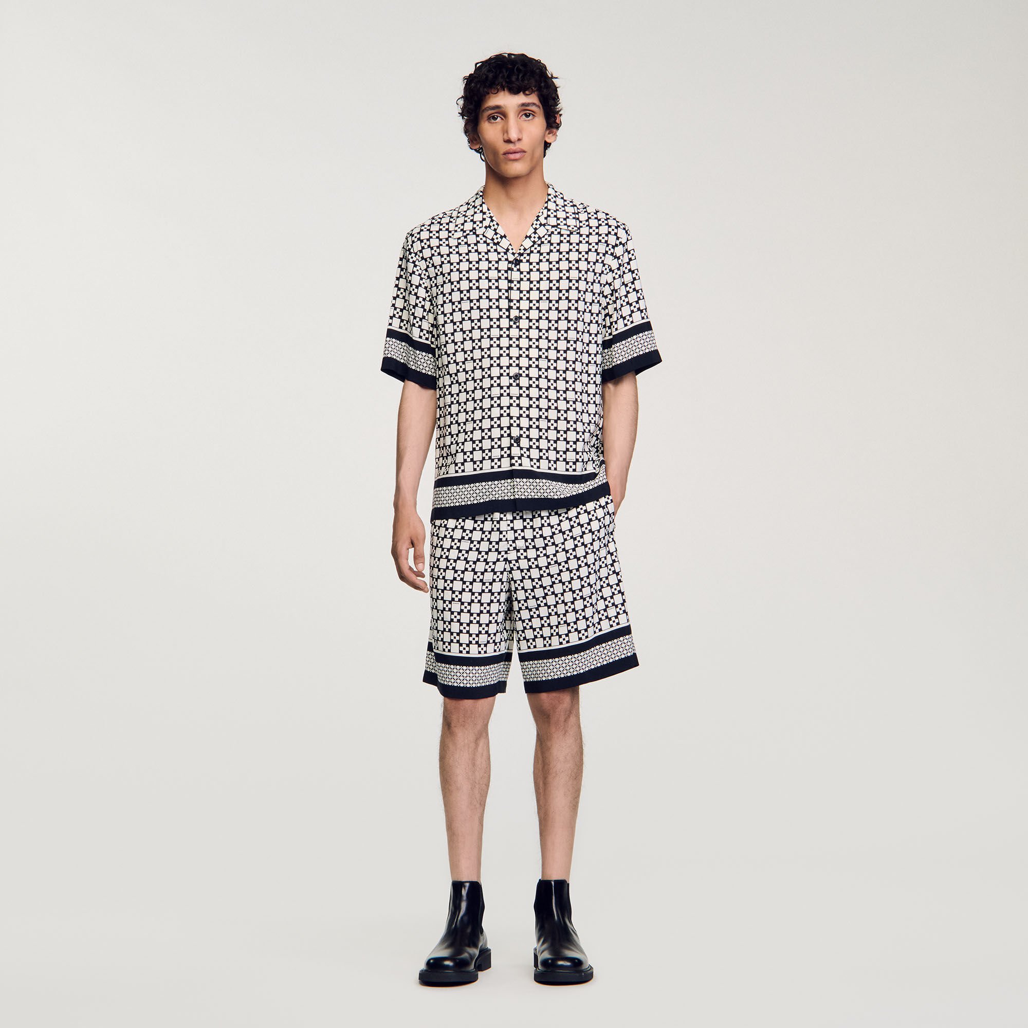 Chemise manches courtes Square Cross