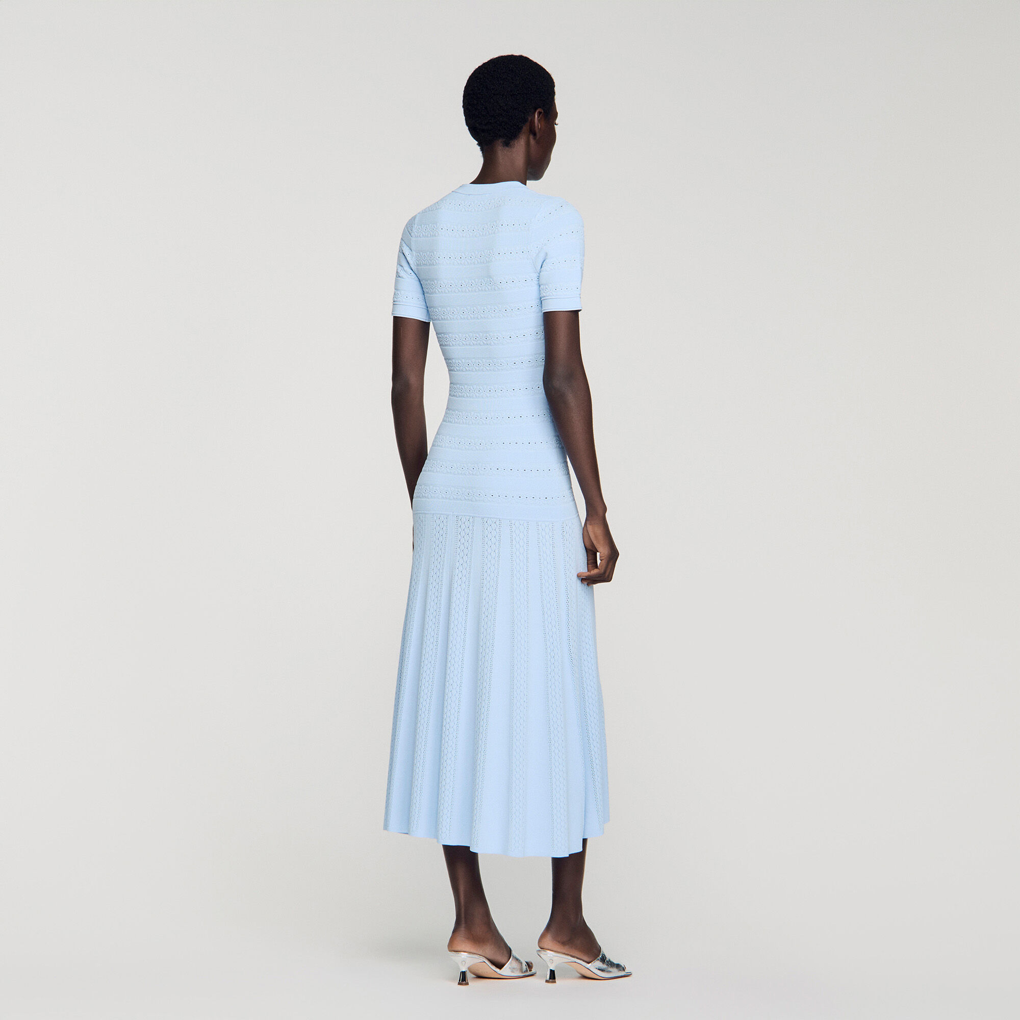 Robe longue en maille