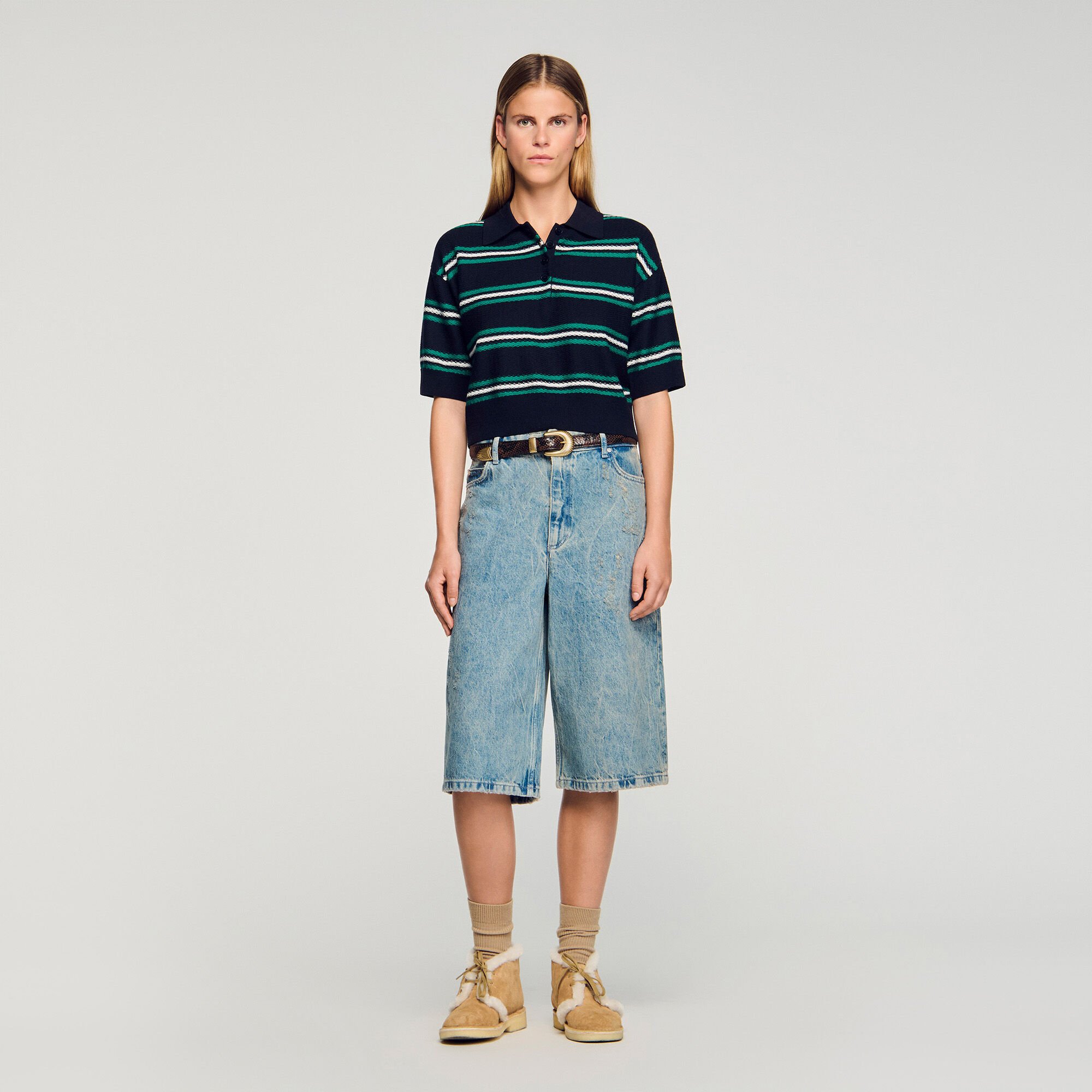 Pull à col polo