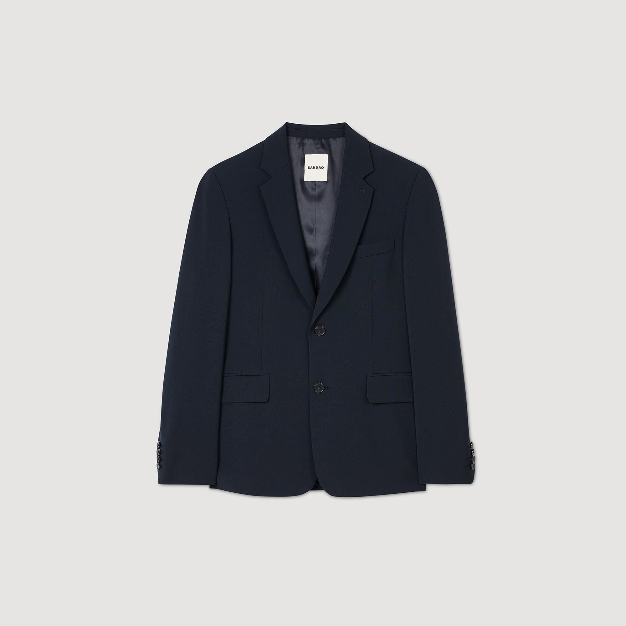 Veste de costume en laine - Homme | Sandro Paris