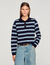Pull polo à rayures