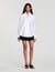 Chemise oversize en soie satin&eacute;e - Femme | Sandro Paris