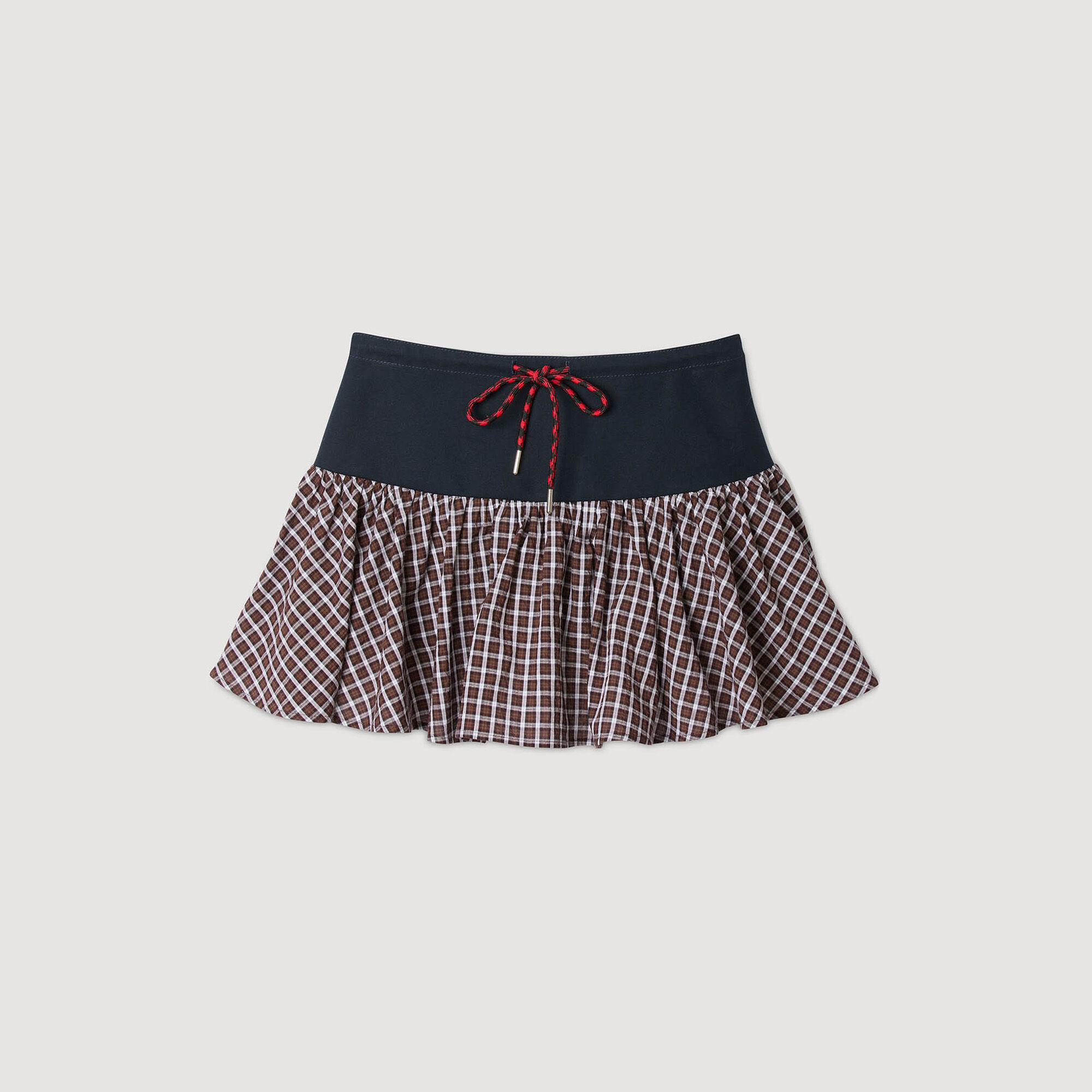 Jupe short à carreaux