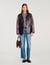 Blouson oversize en cuir à studs