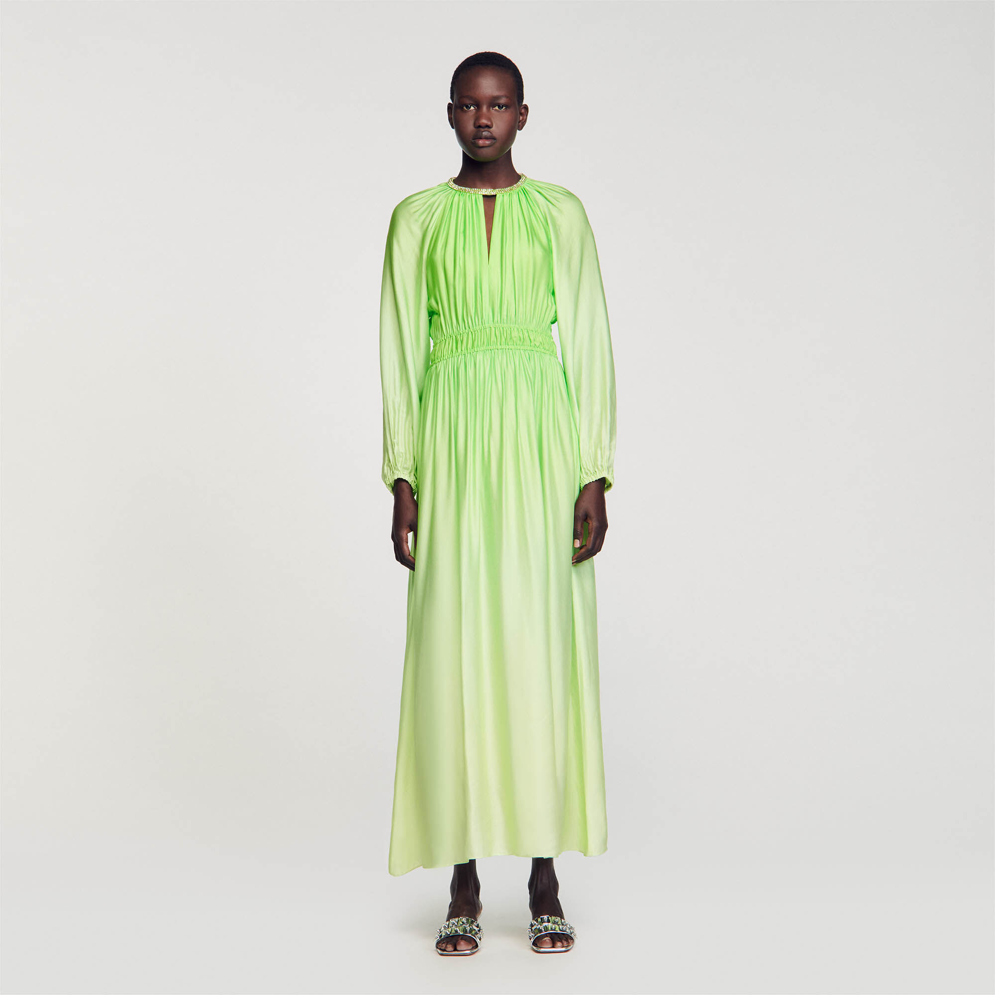 Sandro robe verte outlet