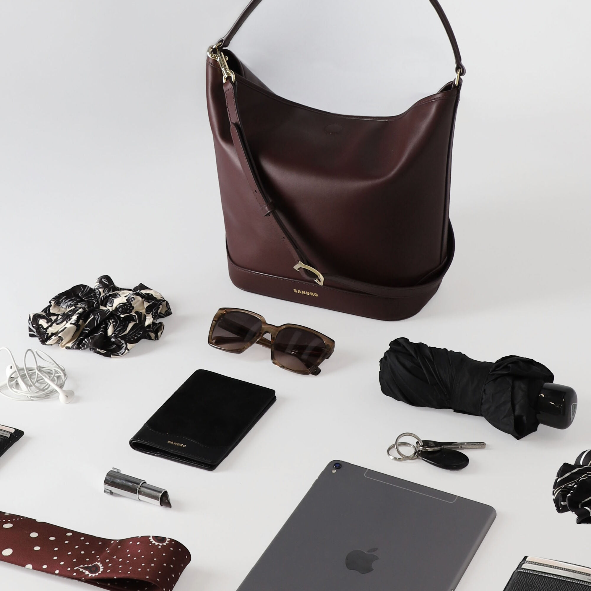 Sac seau TANGOSO en cuir
