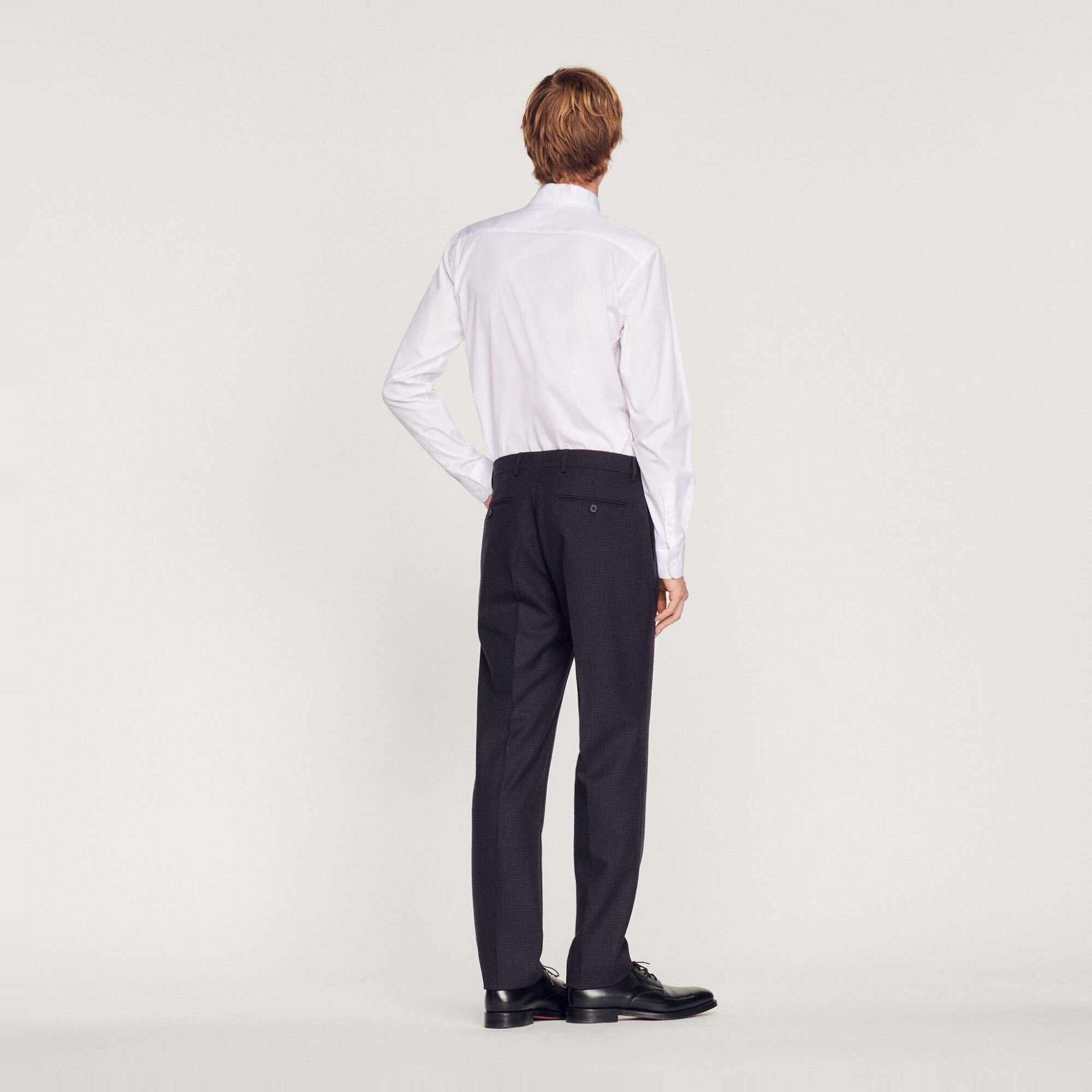 Pantalon de costume en laine vierge