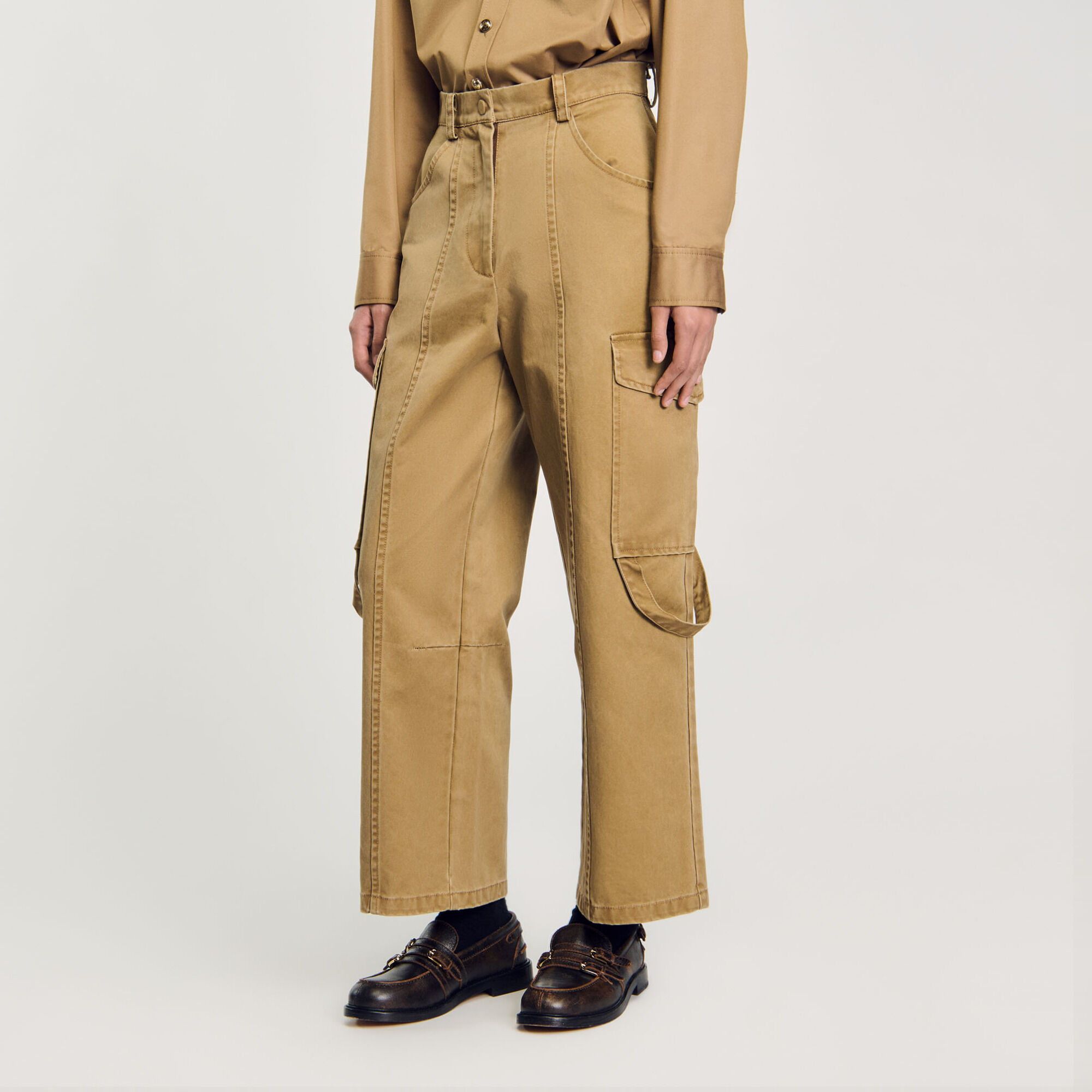 Pantalon cargo en denim