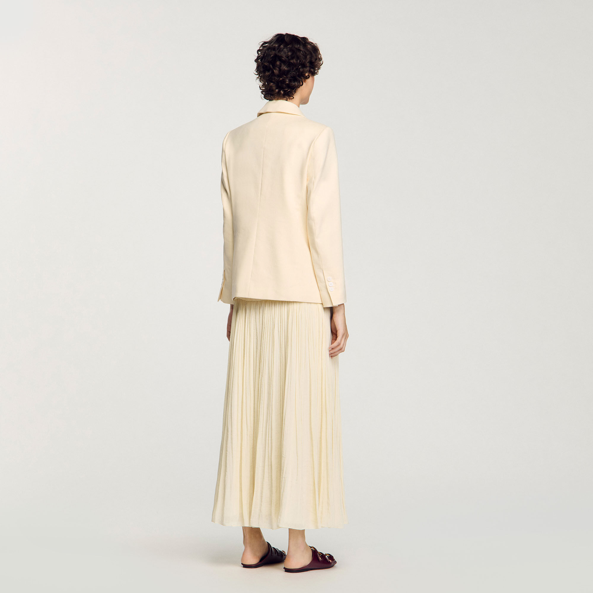 Veste de costume à boutonnage croisé 