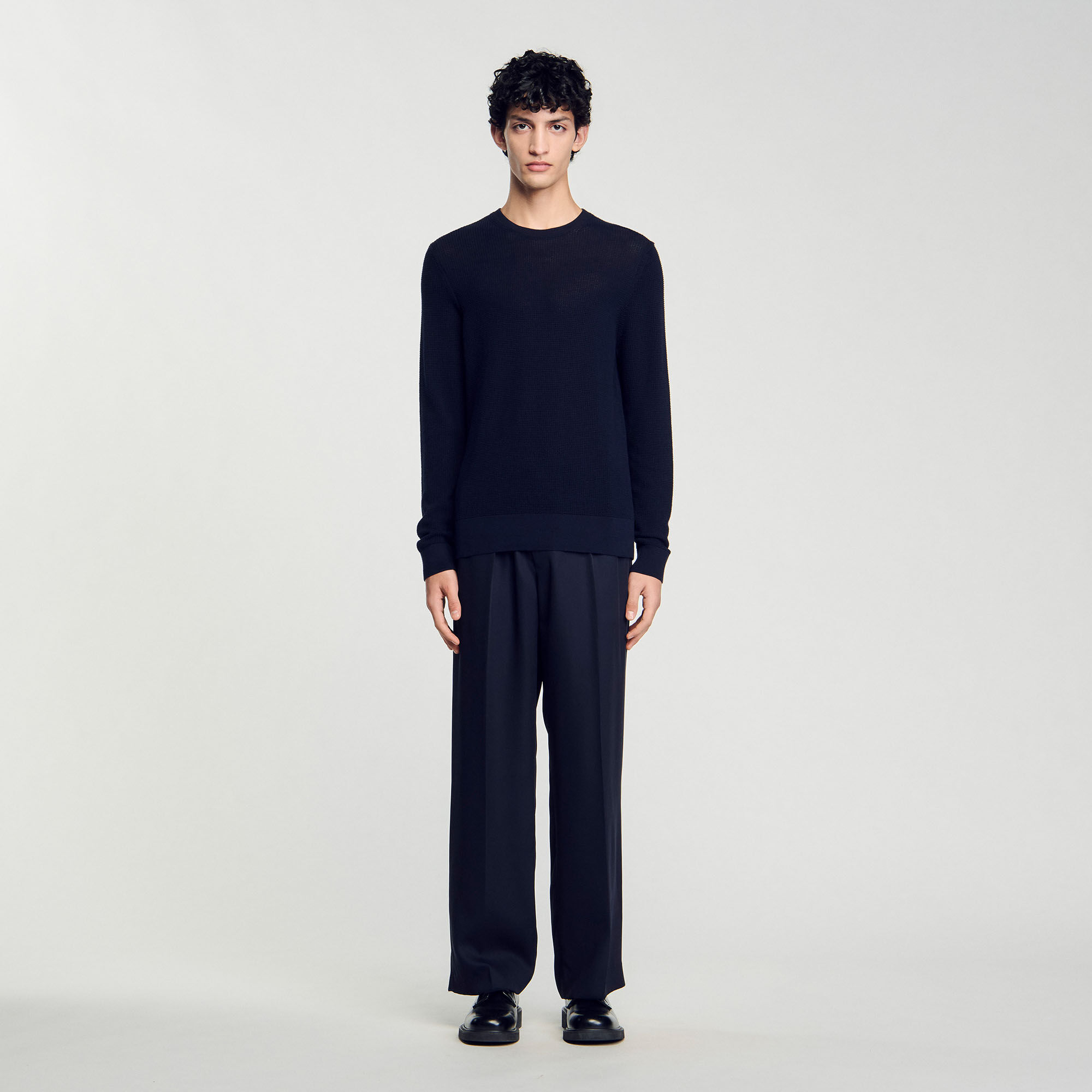 Pull en maille texturée