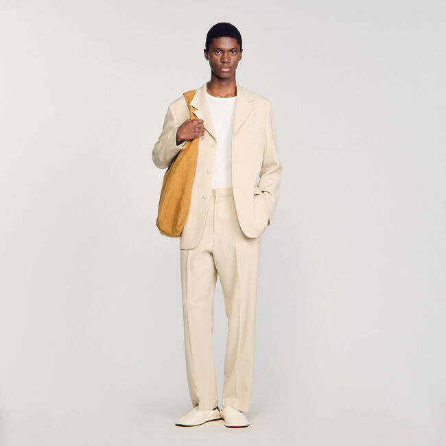 Veste de costume oversize en laine