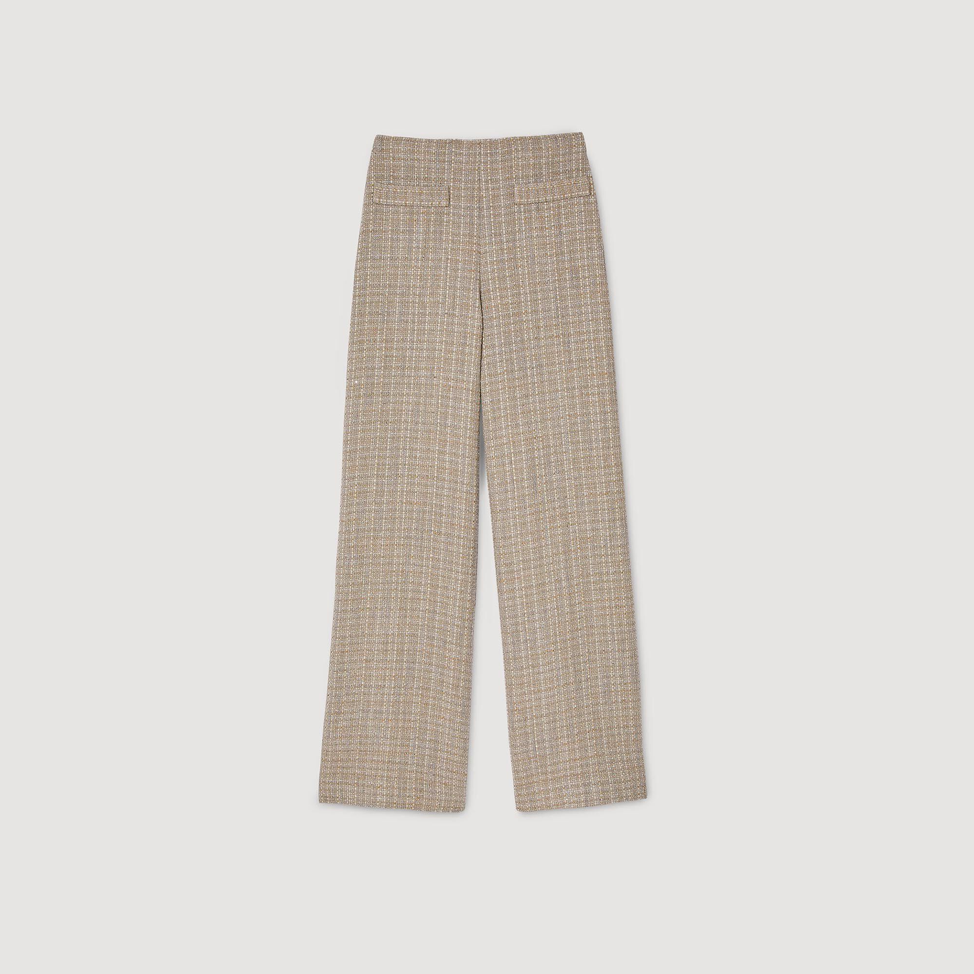 Pantalon droit à carreaux