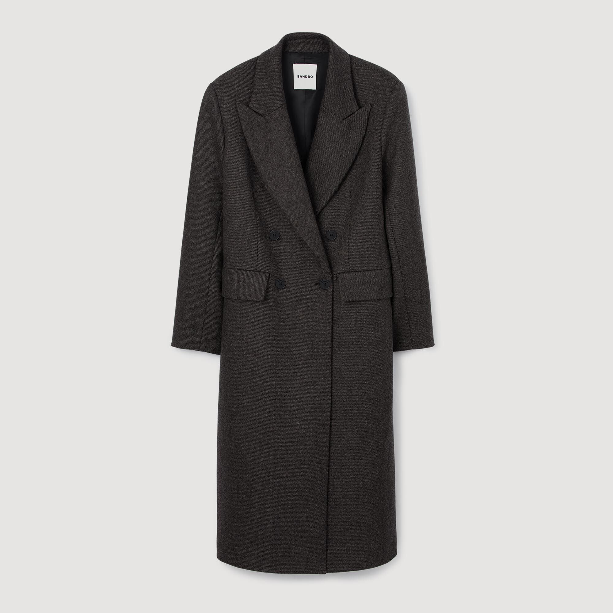 Manteau cintré double boutonnage