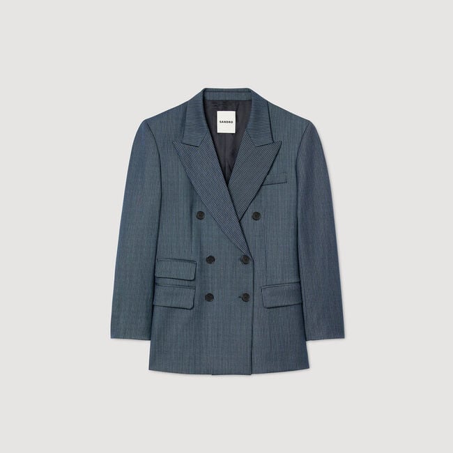 Veste de tailleur à rayures
