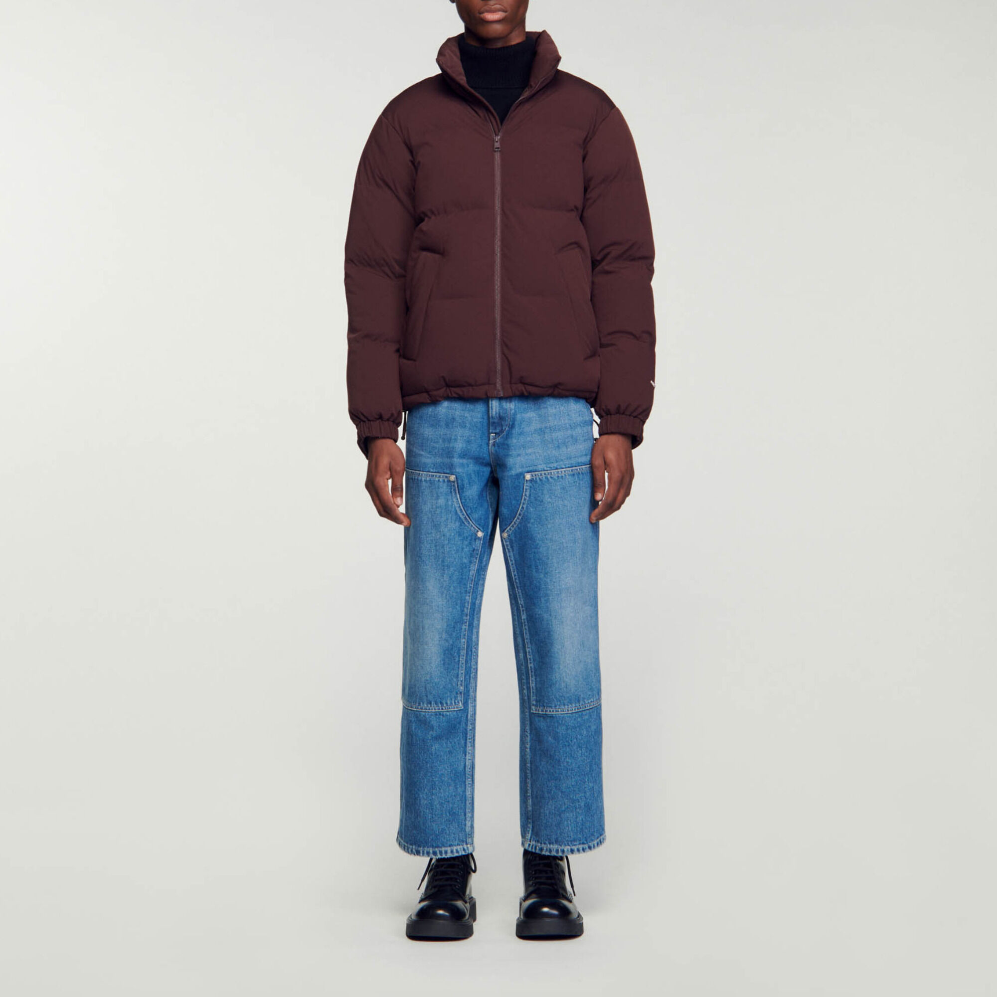 Doudoune oversize Brown Men Sandro Paris
