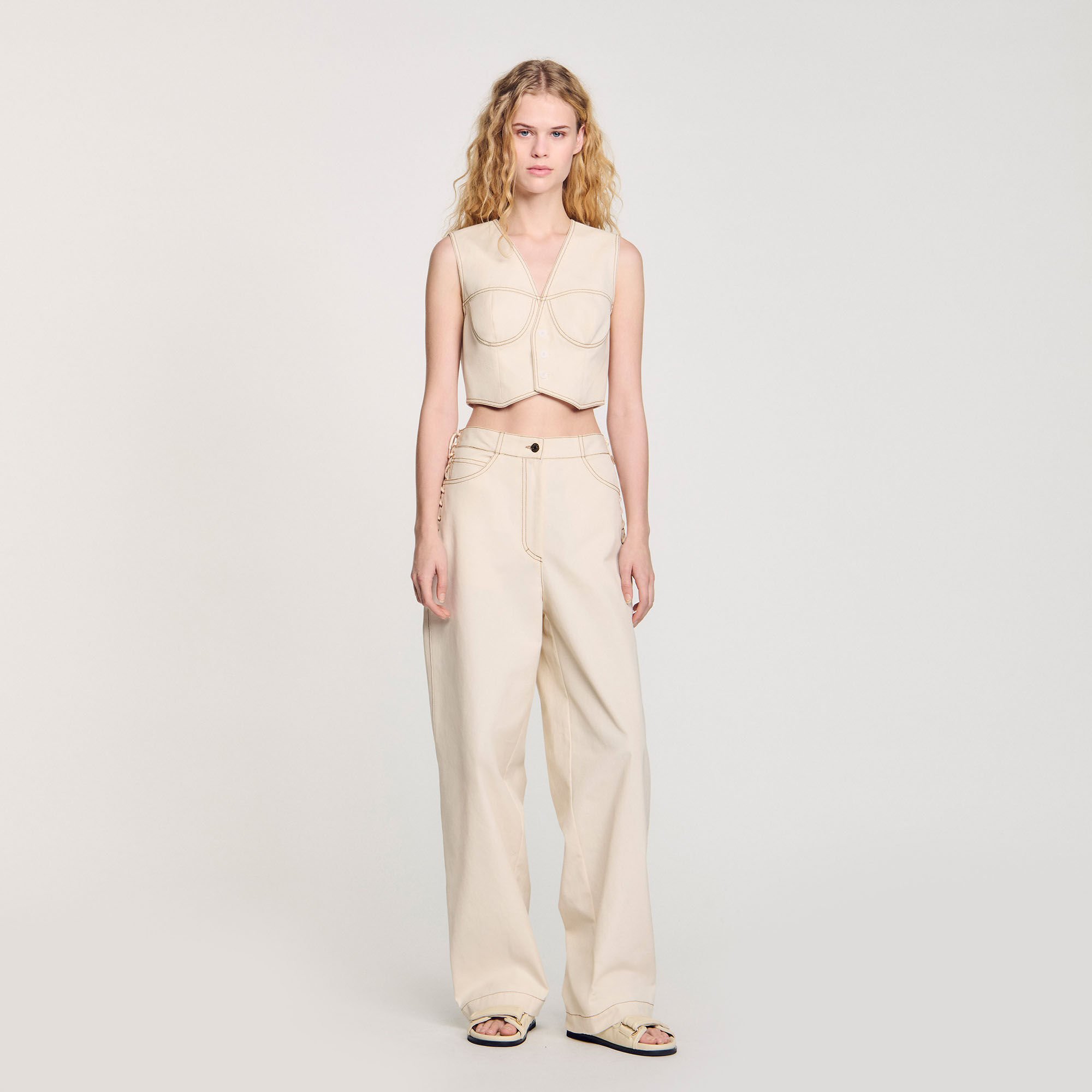 Veston court en jean
