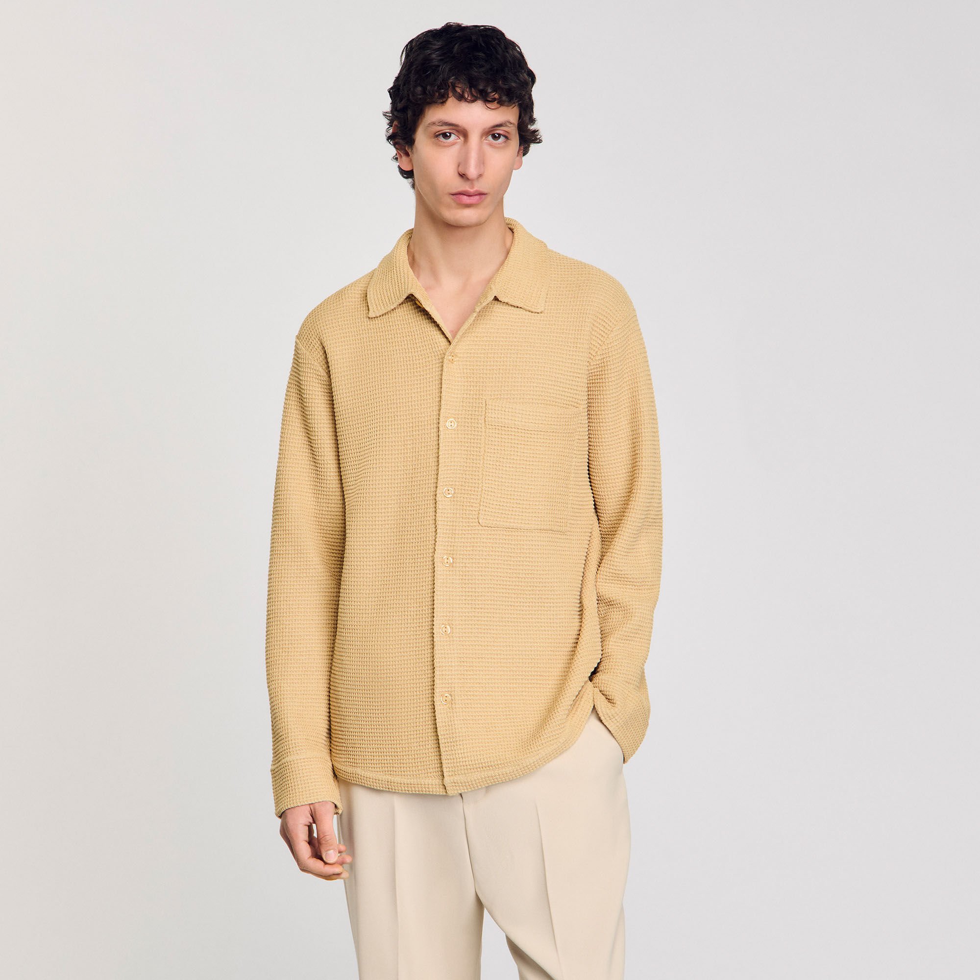Chemise oversize en maille