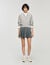Cardigan zippé à col perlé 