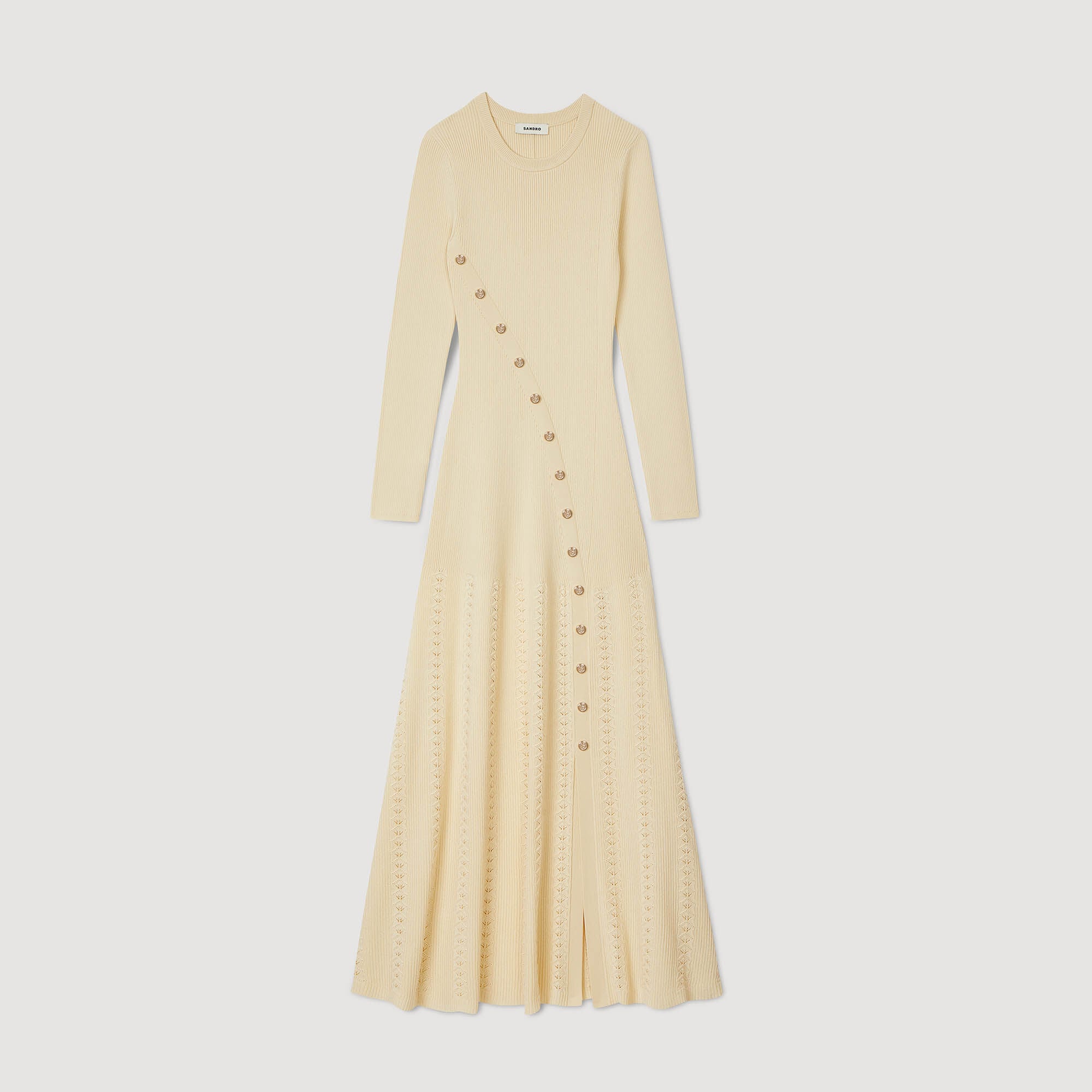 Robe midi en maille
