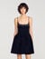 Robe courte en velours &agrave; strass - Femme | Sandro Paris