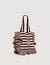 Sac en crochet &agrave; rayures