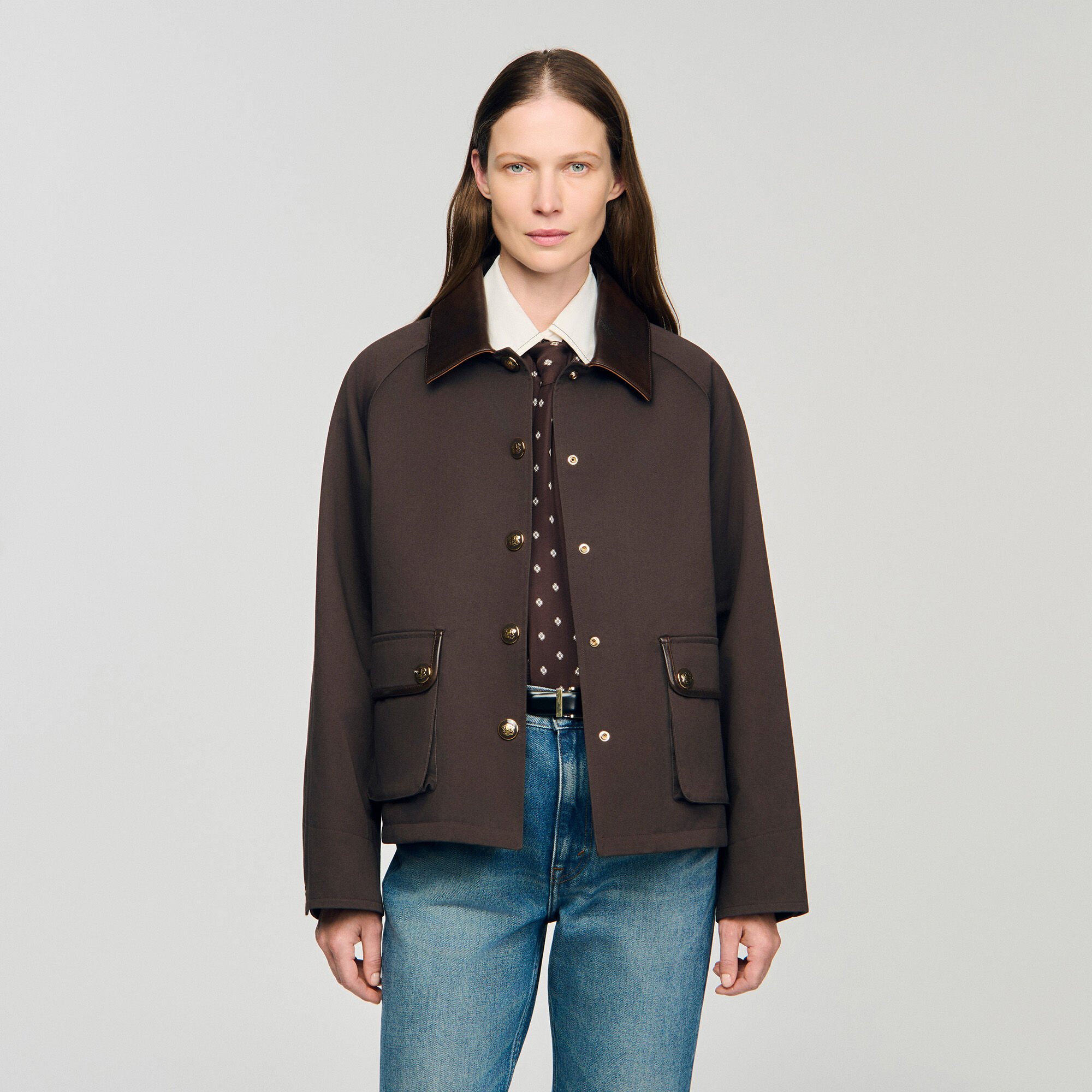 Manteau en gabardine