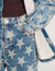 Blouson surchemise en jean étoiles