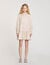 Robe chemise strassée à rayures