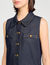 Robe courte en denim