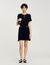 Robe courte en maille 