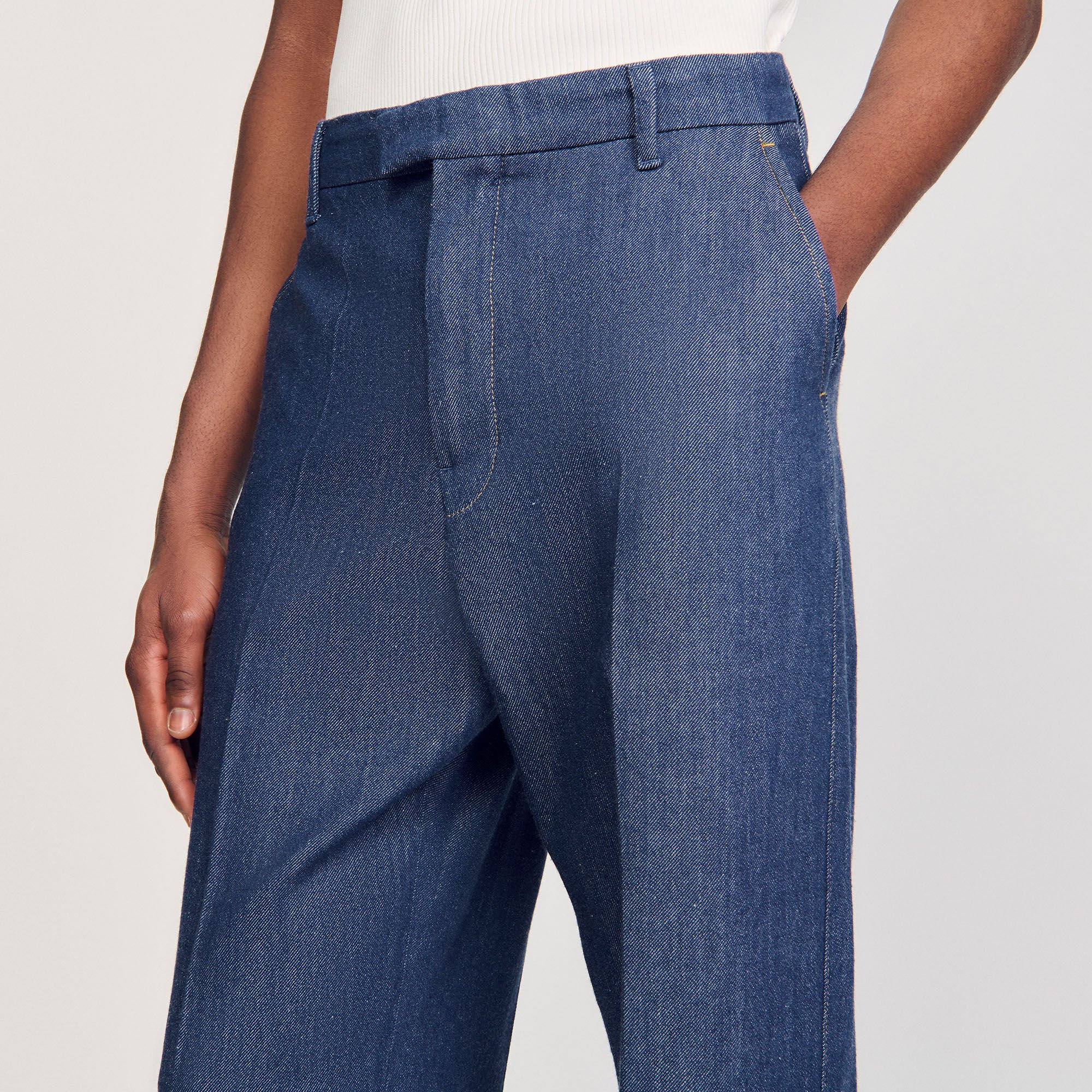 Pantalon en chambray