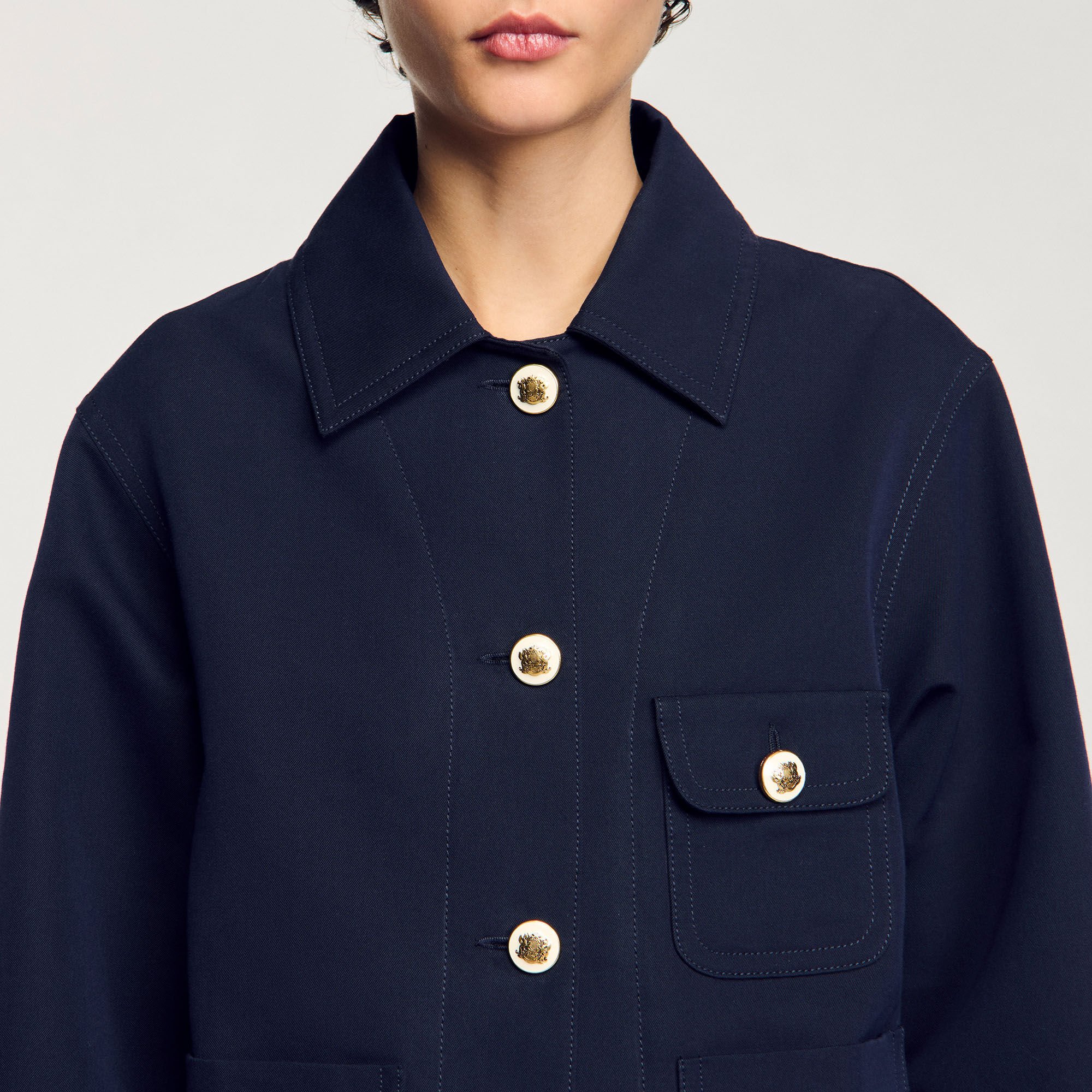 Blouson à boutons officier 