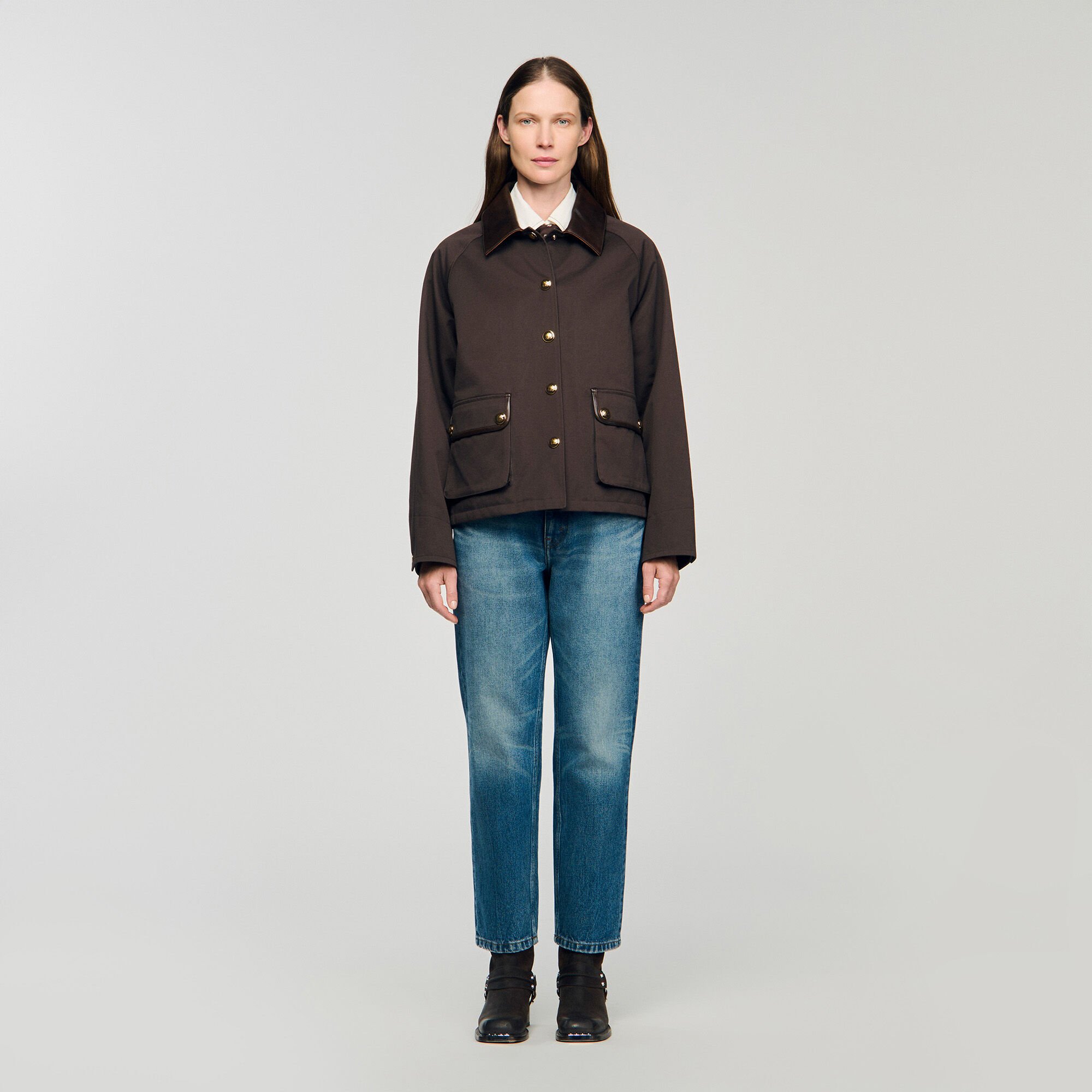 Manteau en gabardine