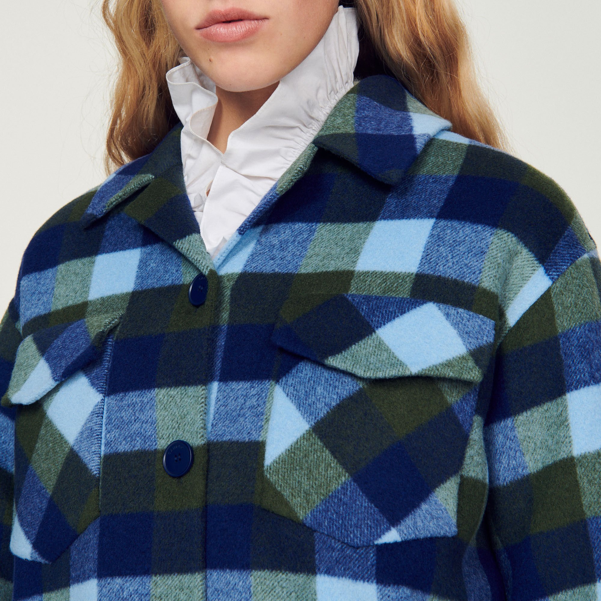 Manteau à carreaux