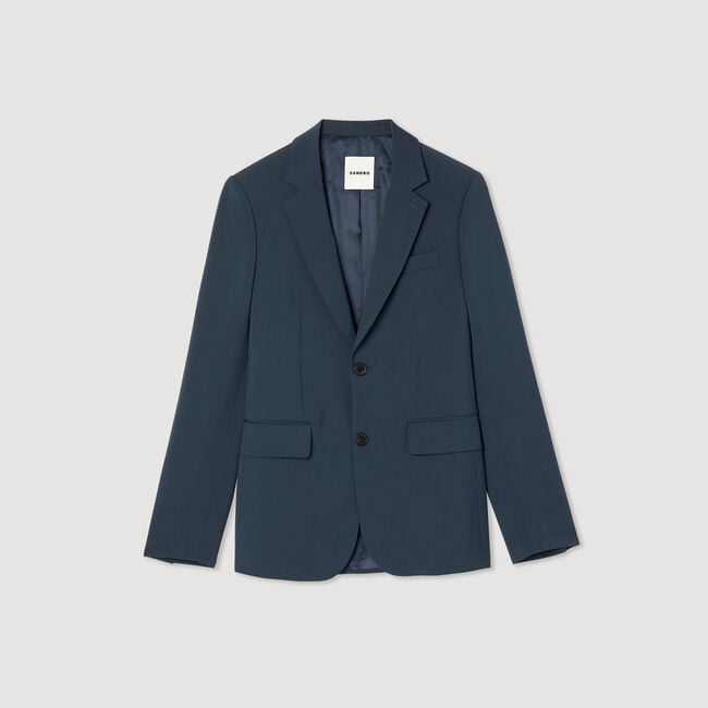 Veste de costume en laine vierge