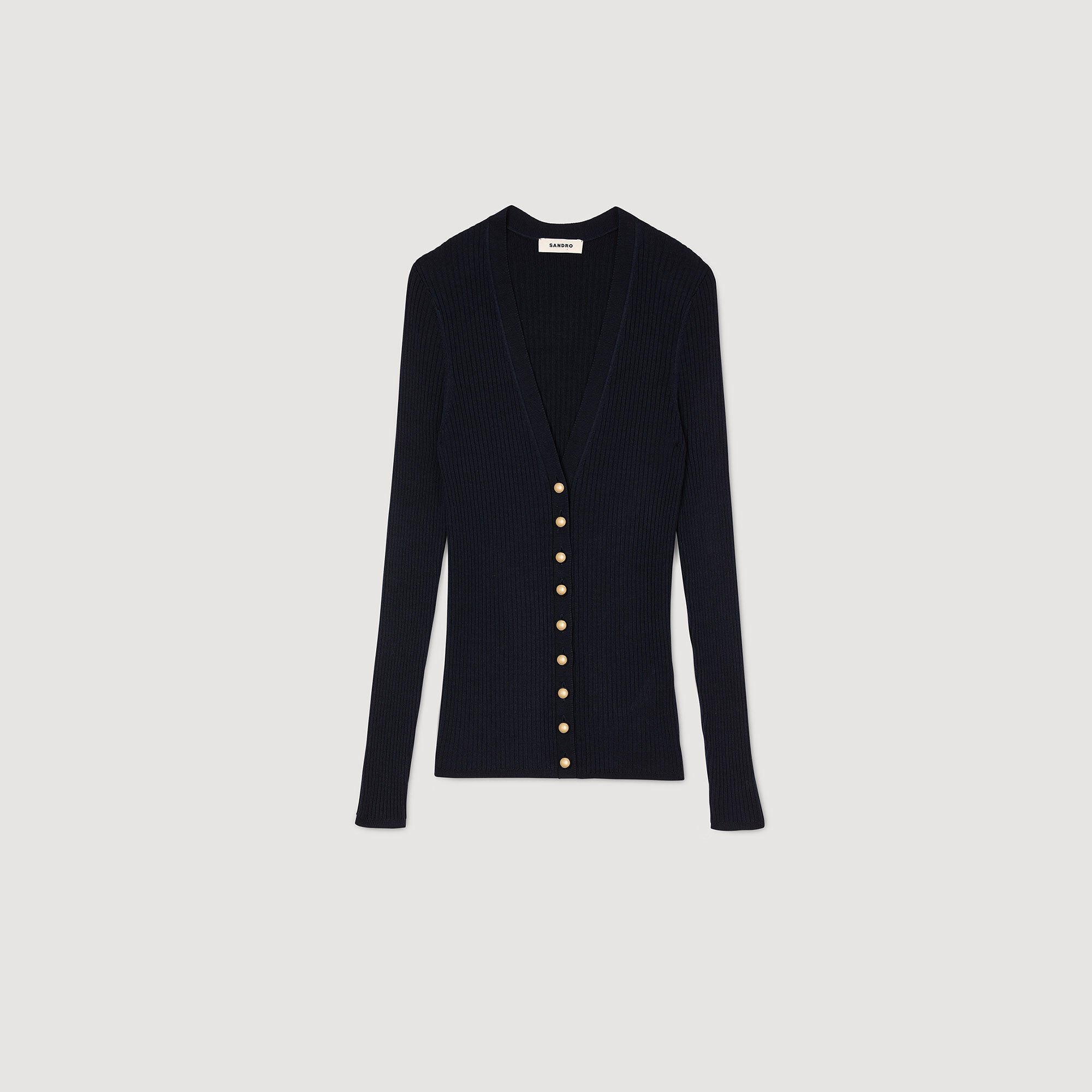Cardigan en maille côtelée 