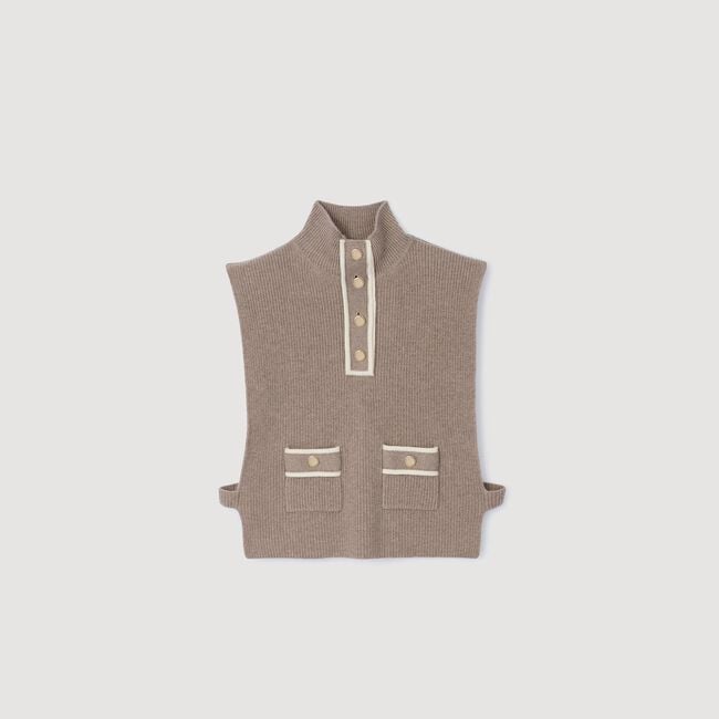 Col écharpe en maille